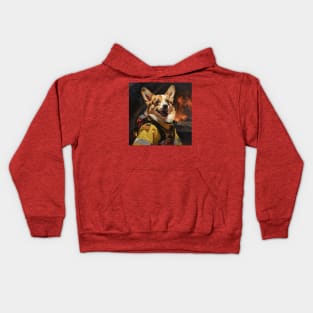 Firefighter Corgi Kids Hoodie